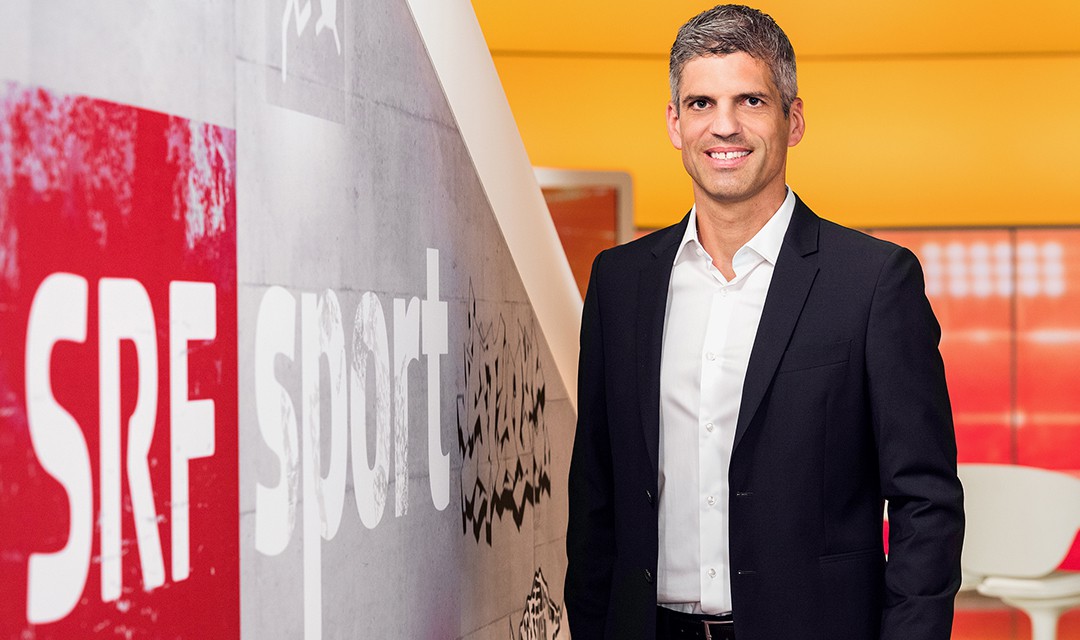 Roland Màgerle im Studio von SRF Sport.