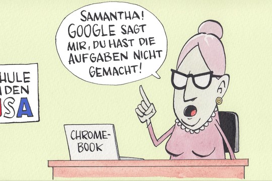 Bild von Google statt Papier und Stift