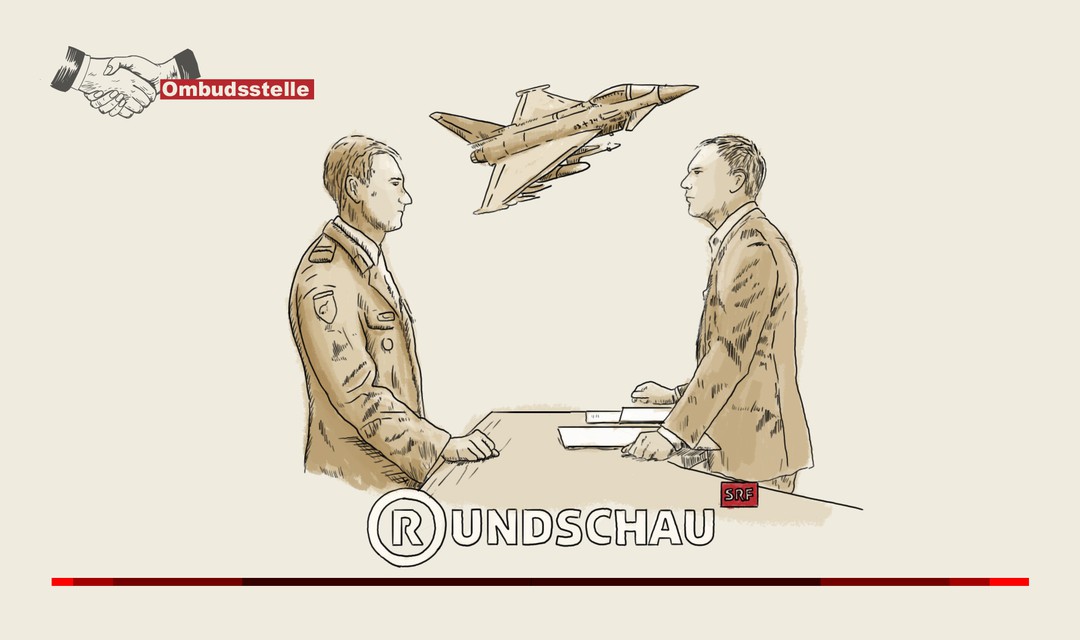 Bild von Ombudsfall: Pointierte «Rundschau» zu Kampfjets