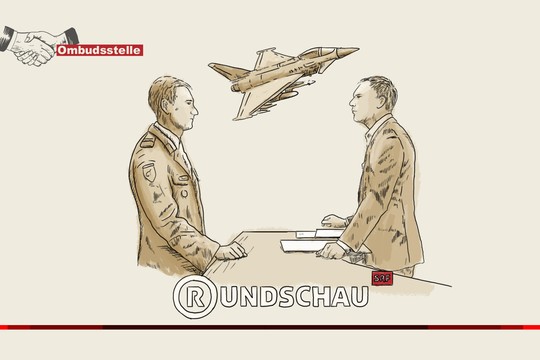Bild von Ombudsfall: Pointierte «Rundschau» zu Kampfjets