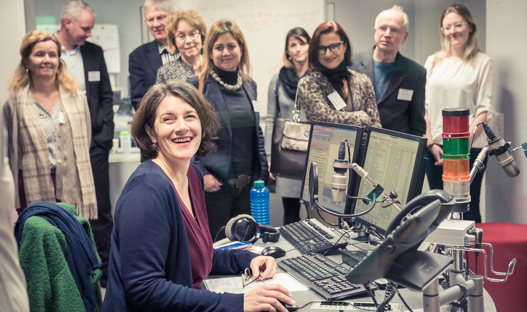 Bild von Besuch im Radiostudio Bern