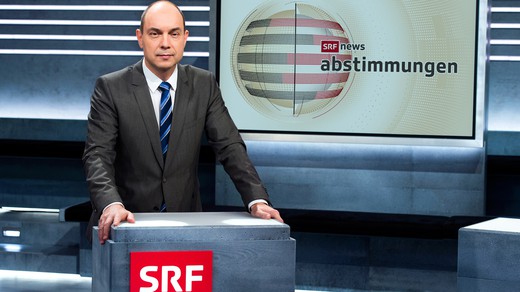 Bild von «Abstimmungsstudio»: SRF berichtet live über die Ergebnisse