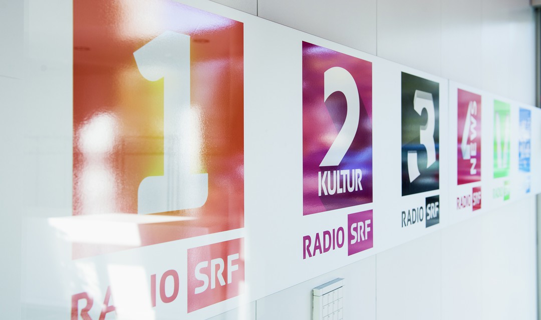 SRF Radiokanäle Symbolbild mit den Logos
