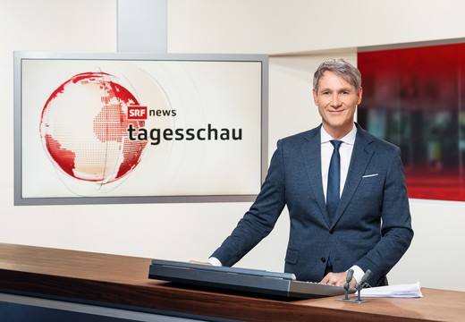 Bild von Franz Fischlin gibt Moderation der «Tagesschau» ab