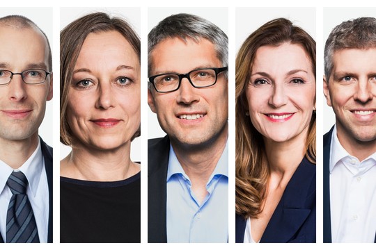 Bild von Newsroom: Die Redaktionsleiter der Newssendungen sowie die Fachleitungen Inland und Ausland sind bestimmt