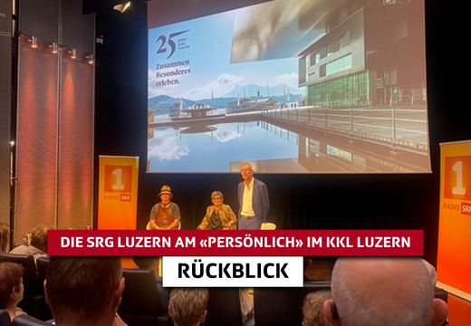 Bild von Live aus dem KKL: Die SRG Luzern zu Gast bei «Persönlich»