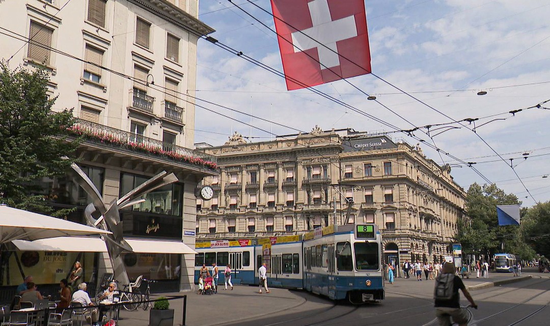Das Bankenviertel in Zürich