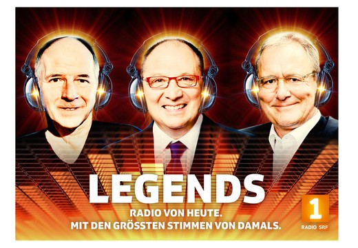 Bild von «SRF 1 Legends» mit FM François Mürner, Beni Thurnheer und Frank Baumann