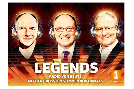 Bild von «SRF 1 Legends» mit FM François Mürner, Beni Thurnheer und Frank Baumann