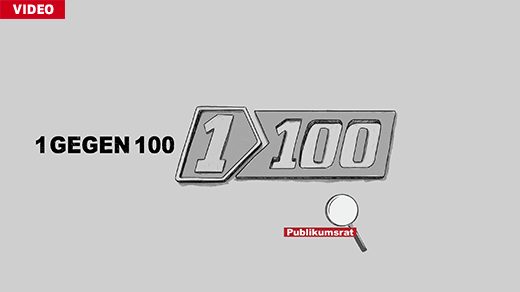 Bild von Im Fokus des Publikumsrats: «1 gegen 100»