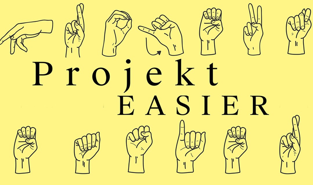 Projekt Easier ist in Gebärdensprache dargestellt