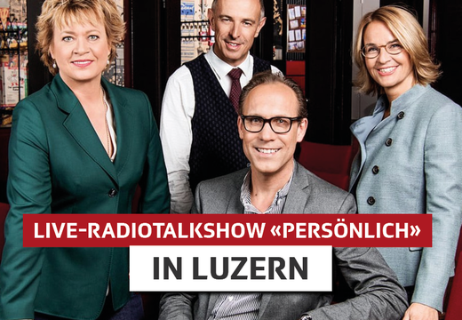 Bild von Die SRF1 Radio-Talk-Sendung «Persönlich» gastiert im Hotel Schweizerhof in Luzern