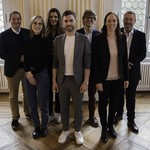 Der neue Leitende Ausschuss: V.l: Peter Küchler, Miriam Abt (neu), Silja Studer (neu), Olivier Dolder (Präsident, neu), Tobias Arnold (neu), Nicole Jauch, Urs Durrer.