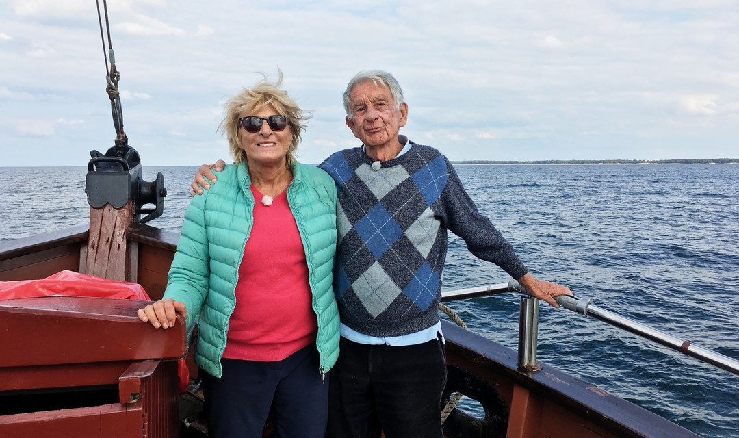 Barbara Crole und Markus Wieder auf der Ostsee