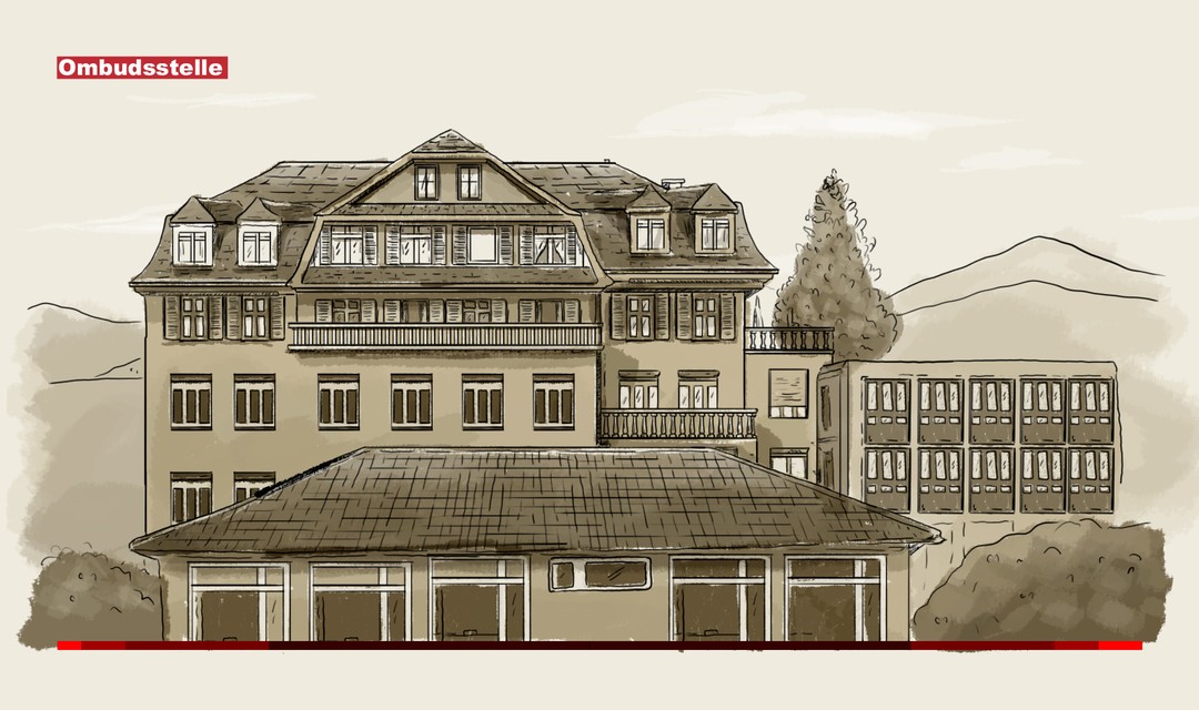 Die Illustration zeigt die Gebäude der "Christlichen Schule Linth" in Kaltbrunn.