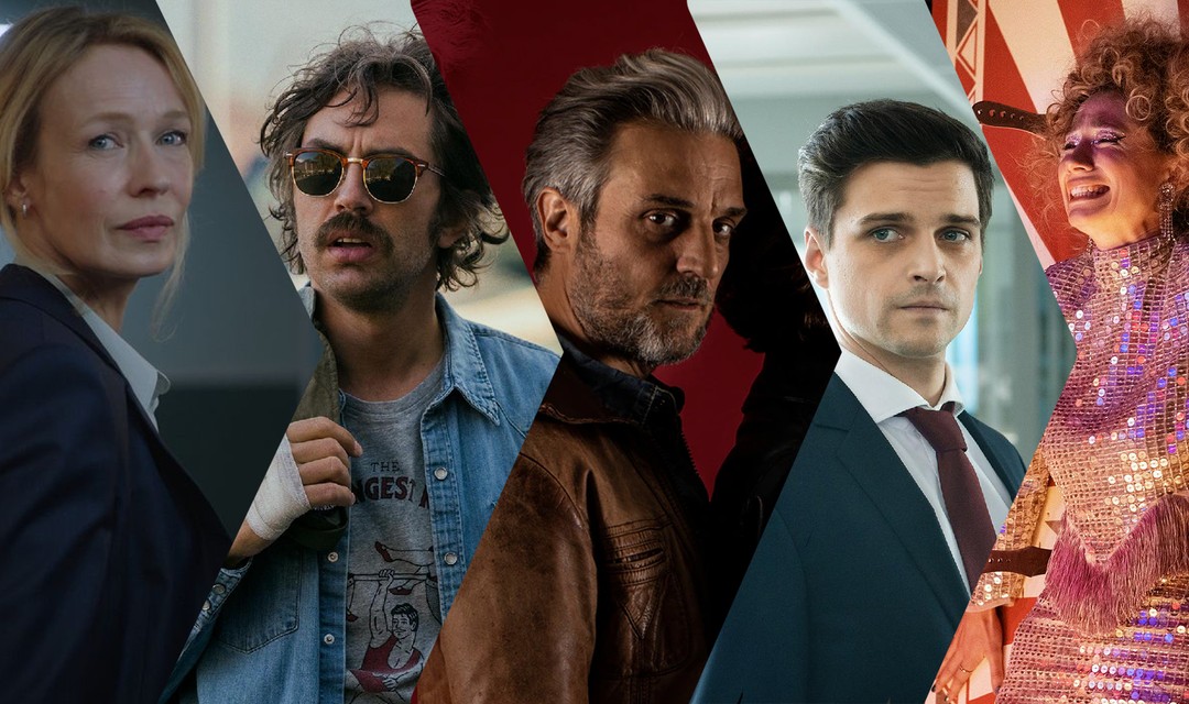 Die Hauptdarsteller:innen von «Sacha», «Tschugger», «Arthur», «Neumatt»  und «Jackpot des Lebens»