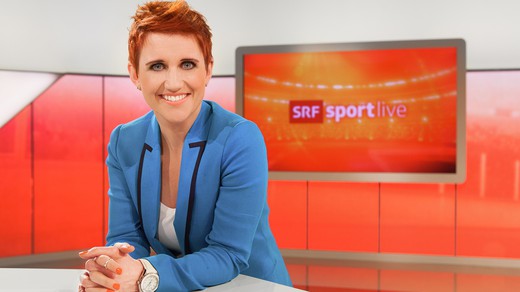 Bild von Steffi Buchli moderiert zum Abschied den Final der Eishockey-WM