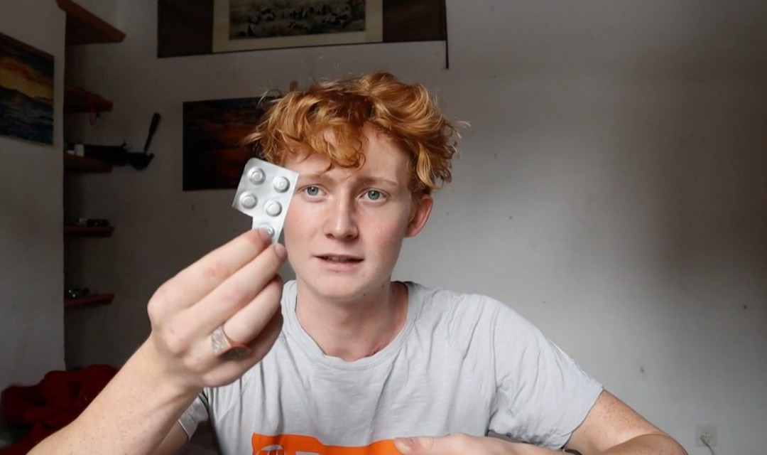 Michael Alexander Campbell bei einem Selbstexperiment mit Ritalin