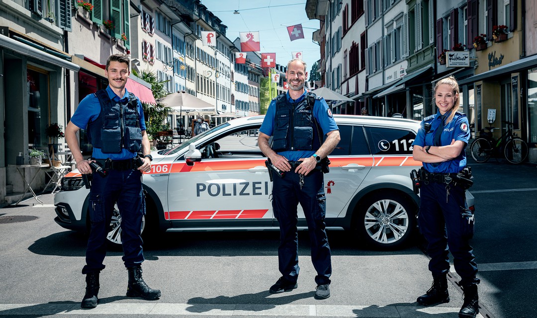 Die drei Protagonisten Nando Wüthrich, Yves Chappuis und Jana Stierli.