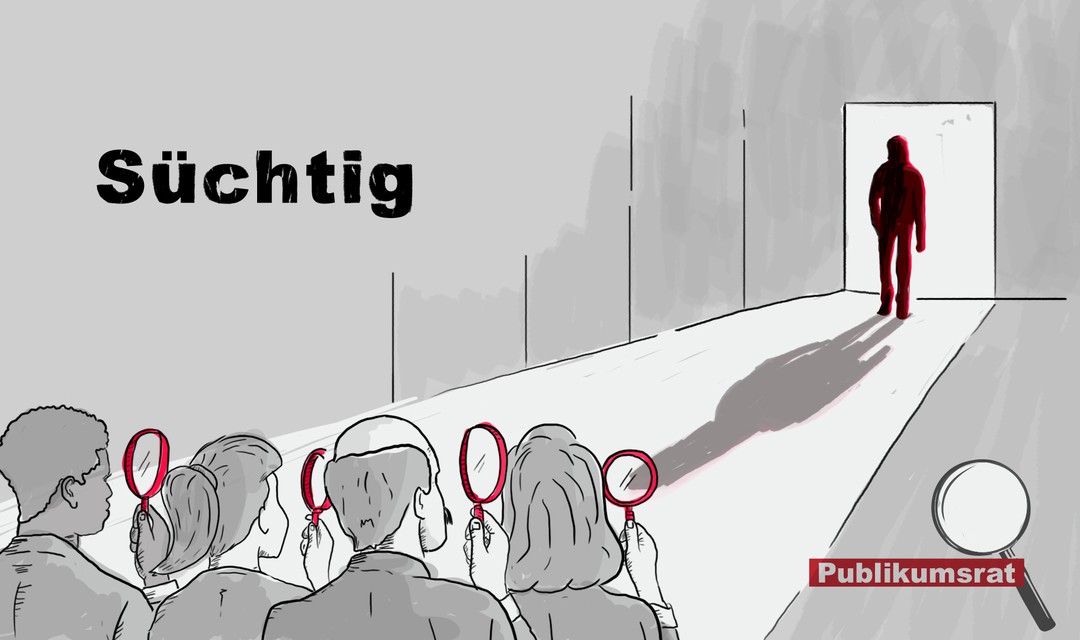 Illustration Publikumsrat zum Format Süchtig