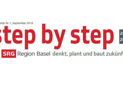 Bild von Newsletter «step by step» zum SRF-Studio in Basel