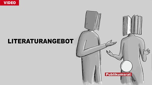 Bild von Im Fokus des Publikumsrats: Literaturangebot