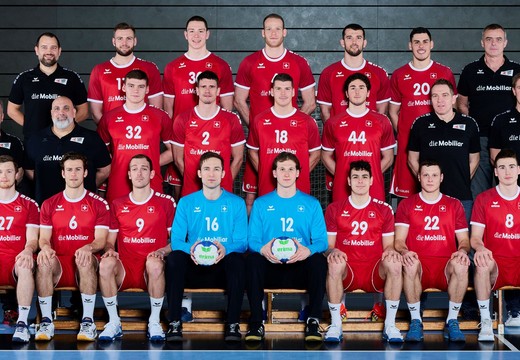 Bild von Sektion 4 an der EM-Qualifikation der Schweizer Handball Männer-Nationalmannschaft gegen Ungarn (Verlosung)