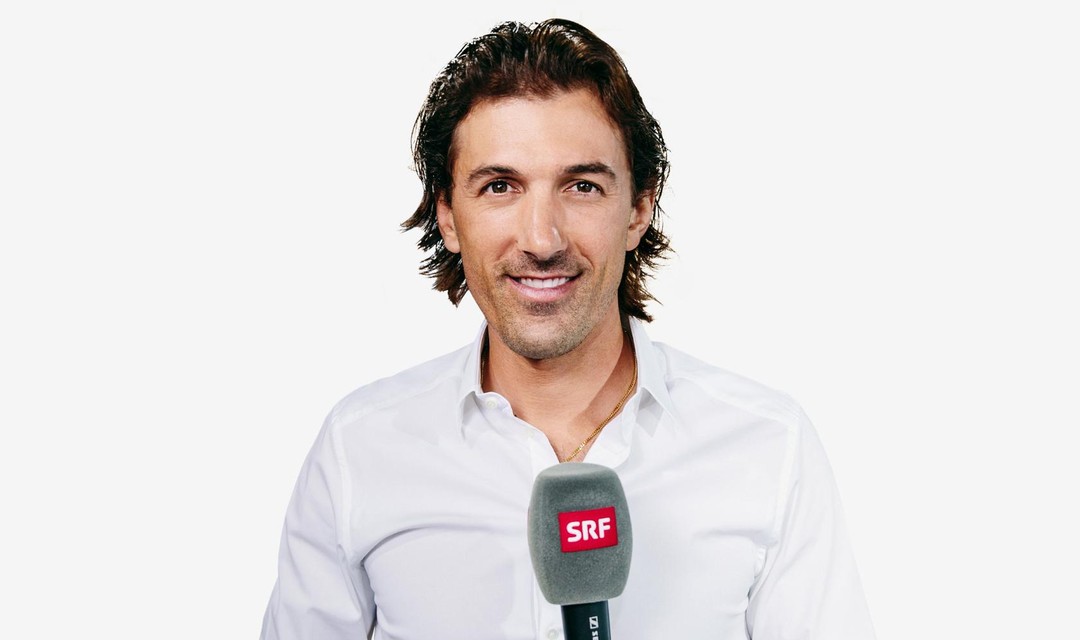 Porträt von Fabian Cancellara mit dem SRF-Mikrofon