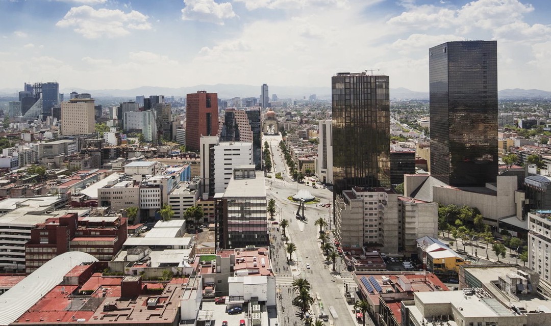 Blick über Mexiko-Stadt.