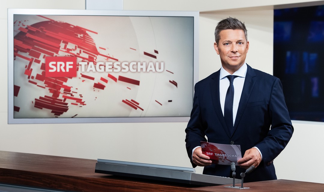 Claudio Alessio im SRF Tagesschau Studio