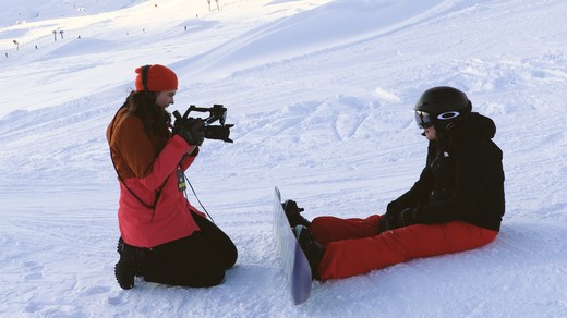 Bild von Mit SRF Virus am «Laax Open»