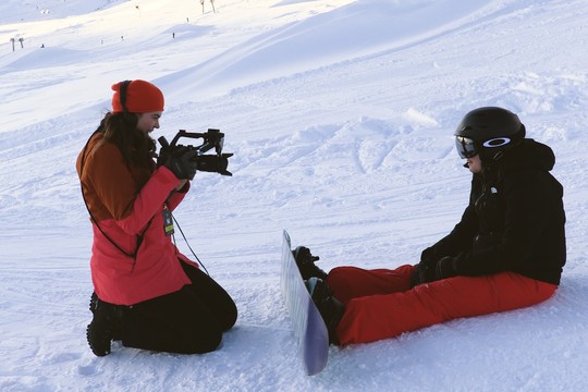 Bild von Mit SRF Virus am «Laax Open»