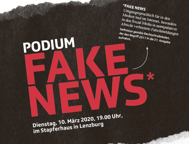 Flyer Fake-News-Podium