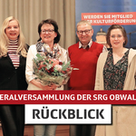 Von links: Finanzchefin Anna Rohrer, Sabine Lieb, die scheidende Ursi Krummenacher, Vizepräsident Armin della Torre, Präsidentin Marina Della Torre, Christa Schmitter. Nicht auf dem Foto ist die neugewählte Céline Rohrer, die leider nicht kommen konnte.