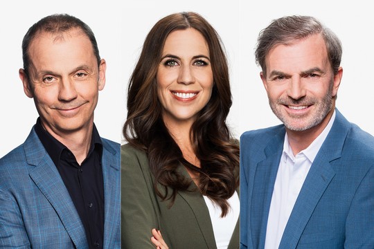 Bild von Susanne Wille ist Politikjournalistin des Jahres, Stefan Bürer und Heinz Günthardt als Duo sind Sportjournalisten des Jahres