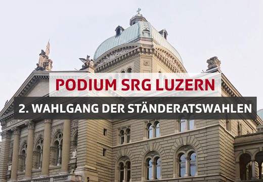 Bild von Abgesagt: Podium zum 2. Wahlgang der Ständeratswahlen