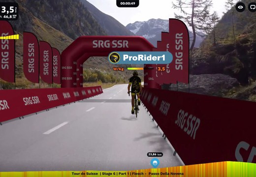 Bild von Start der digitalen Radrennen der Tour de Suisse