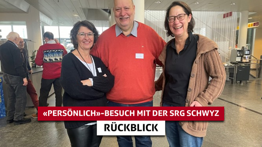 Teaserbild von Ein Sonntagvormittag mit Tiefgang: Die SRG Schwyz besucht die SRF-Radio-Talkshow «Persönlich» in Pfäffikon