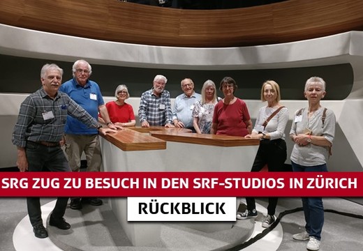 Bild von Blick über die Schulter zusammen mit der SRG Zug: Besuch der TV- und Radiostudios Leutschenbach