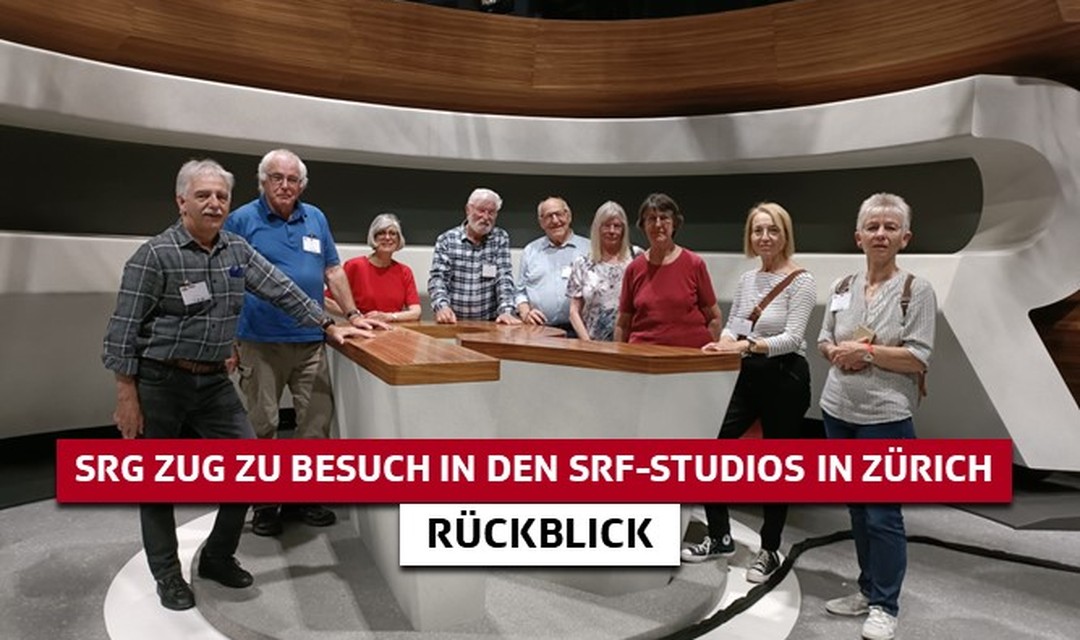 Bild von Blick über die Schulter zusammen mit der SRG Zug: Besuch der TV- und Radiostudios Leutschenbach