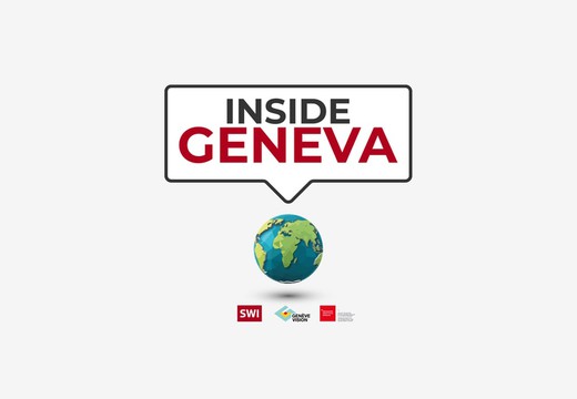 Bild von Livestream des Swissinfo-Podcast: «Inside Geneva»