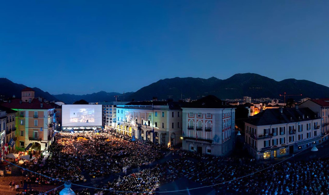 Die Piazza Grande während dem Locarno Film Festival