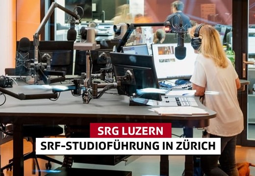 Bild von Die SRG Luzern lädt ein zur SRF-Studioführung in Zürich (übersektionale Veranstaltung)