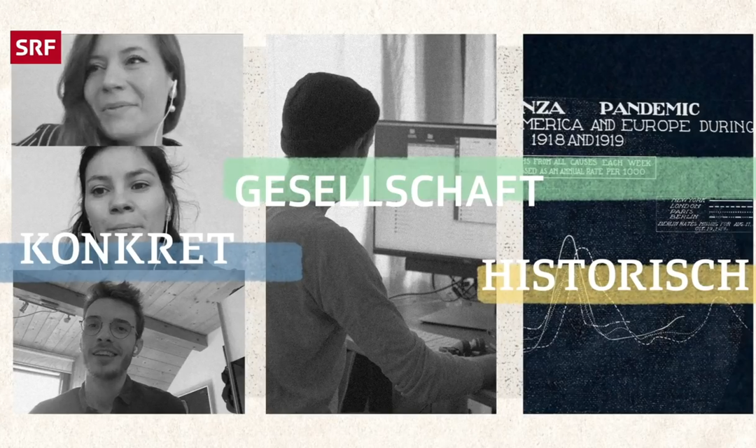 Screenshot aus dem Video mit Community-Mitglieder und Redaktor Lukas beim Skypen