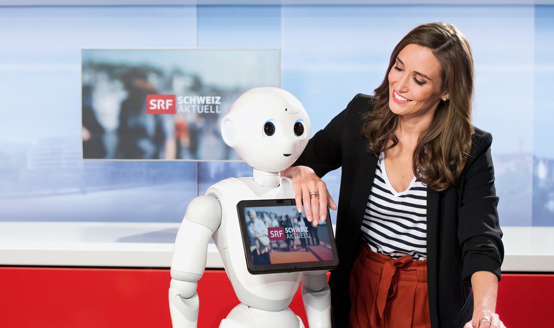 Bild von Digitaltag bei SRF: Wenn plötzlich Roboter und Avatar moderieren