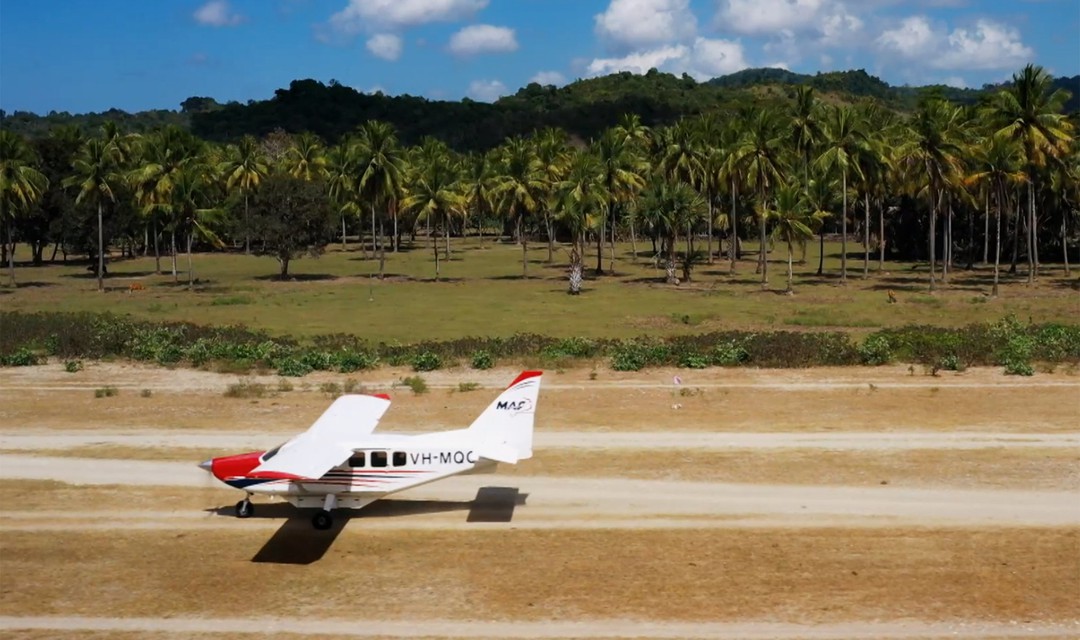 Das Flugzeug, mit welchem Daniel Moser die Einsätze für die MAF (Mission Aviation Fellowship) fliegt.