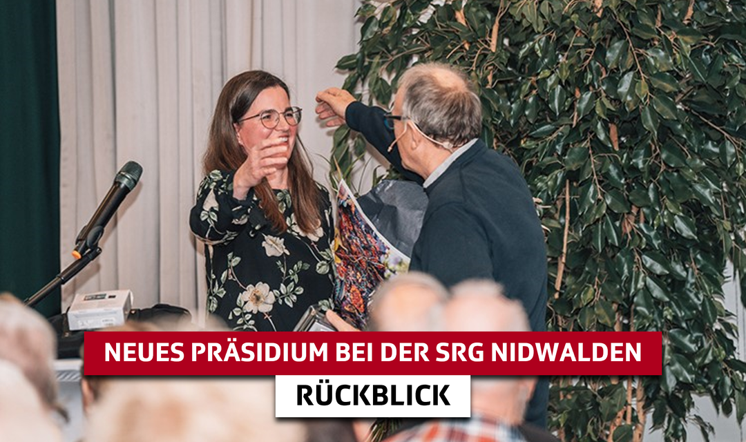 Bild von Neues Präsidium bei der SRG Nidwalden: Der «Brückenfunktionär» gibt das Präsidium in jüngere Hände