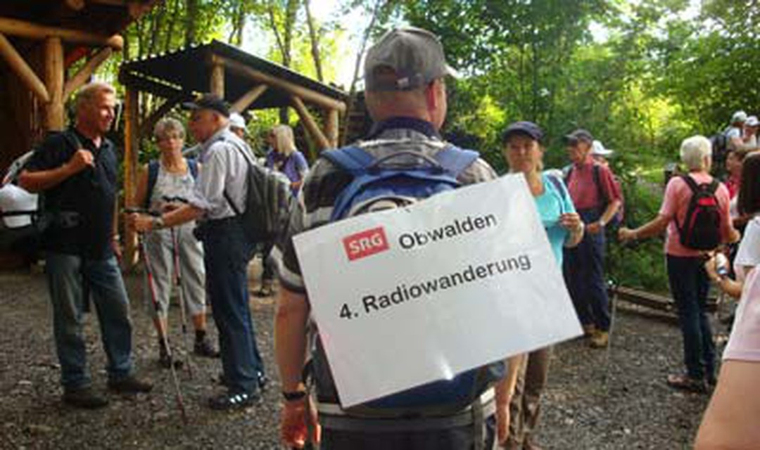 Teilnehmende an der Radiowanderung 2015. Copyright: SRF