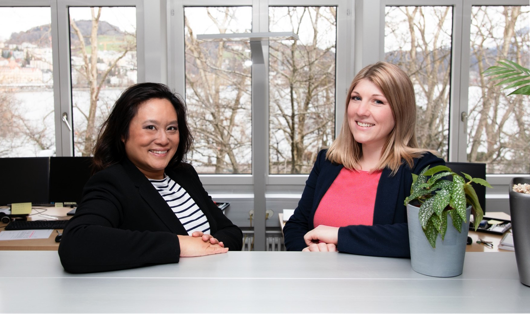 Angelina Mächler und Céline Adekunle