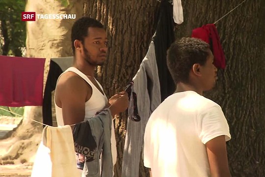 Bild von SRF hat korrekt über die Flüchtlinge in Como berichtet
